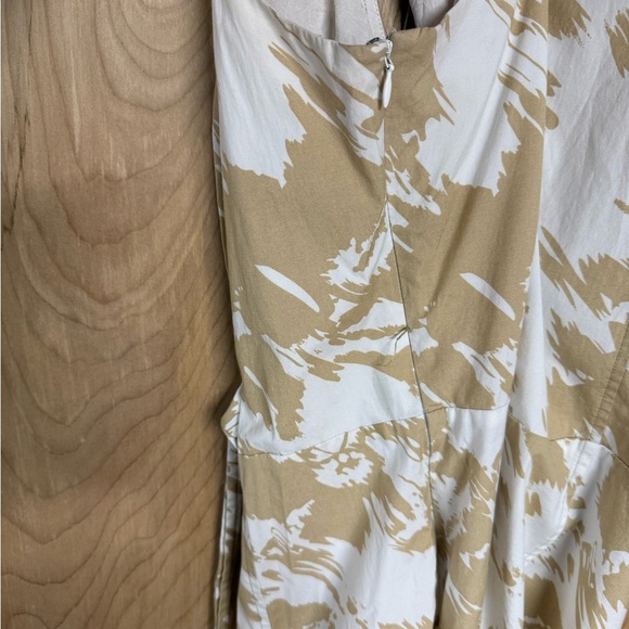 Ann Taylor Tan and White Asymmetrical Sundress - Picture 5 of 7